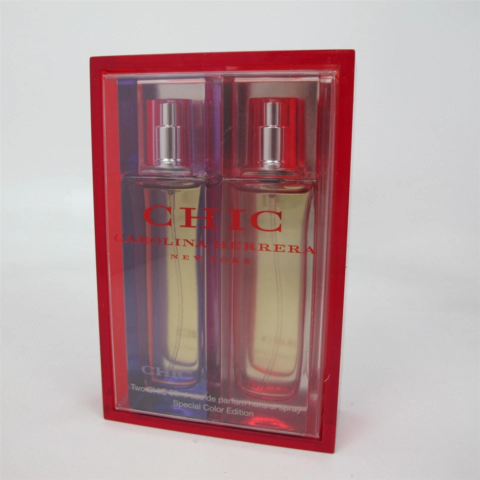Juego Coleccionable CHIC Color Púrpura/Rojo: 30 ml/1.0 OZ Eau de Toilette Spray x2 Nuevo en Caja Foto 1 de 1