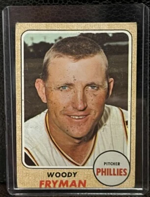 1968 Topps Woody Fryman #112 Philadelphia Phillies - Image 1 of 2