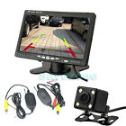 4 LED 170º Wireless Reversing Backup Camera + 7" LCD Monitor Car Rear View Kit