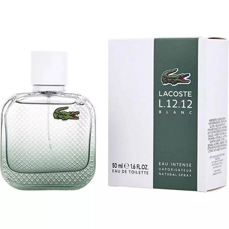 Lacoste L.12.12 Blanc Eau Intense 50ml EDT (M) SP Mens 100% Genuine (New) - image 1 of 1