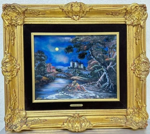 BETOURNE LIMOGES 53/100 J.P. Loud CLAIR DE LUNE Convex Enamel Painting - Picture 1 of 8