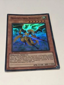 YUGIOH Dragunity Arma Mystletainn SDDL-EN002 1st edition Super Rare - Picture 1 of 2