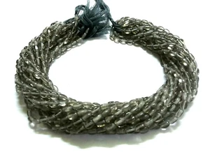 5 Strand Smoky Quartz Oval Smooth 5x7mm Gemstone Loose Beads 12"inch O88 - Picture 1 of 6