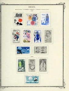 BRAZIL Selections on Scott Specialty Album Page Lot #62 - SEE SCAN - $$$ - Picture 1 of 1