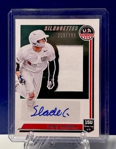 SLADE CALDWELL AUTO RELIC SSP RC 2022 See Pics! MINT-gem USA BASEBALL #219/399 - Picture 1 of 16
