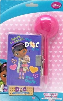 Disney Jr. Doc McStuffins MIni Diary and Marabou Pen Lock & Key Set 150 Sheets - Image 1 of 3