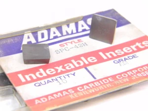 NEW SURPLUS 10PCS. ADAMAS SPC 42H GRADE: AM CARBIDE INSERTS - Picture 1 of 1