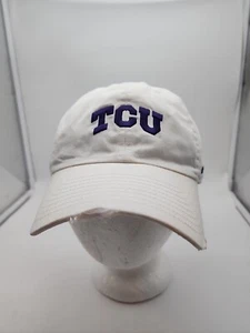 TCU Horned Frogs Texas Nike Hat White Distressed Strapback 100% Cotton - Picture 1 of 10