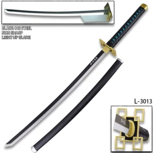 Demon Slayer - Muichiro Tokito Nichirin Sword Katana LED Light-Up Metal Sword - Picture 1 of 3