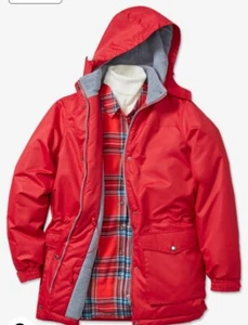 Red Microfiber Parka Size 5x - Picture 1 of 6