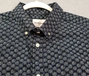 Goodfellow Button Up Hemd Herren Extra Large Mehrfarbig Kreis Punkte Konfetti Freizeit - Bild 1 von 12