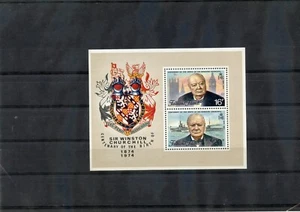 FALKLAND IS Sc 236a(MI BLK 1)**VF NH 1974 CHURCHILL SOUVENIR SHEET $35 - Bild 1 von 1