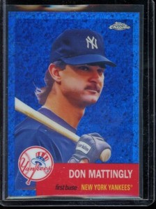 2022 Topps Chrome Platinum Blue Mini-Diamond Refractor Don Mattingly #6 /199