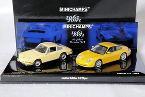 1:43 Porsche 911 40th Anniversary Set 1963-2003 - Minichamps 402 630311 - Foto 1 di 4
