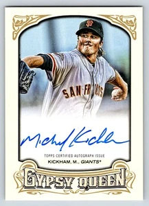 2014 Gypsy Queen Mike Kickham Rookie RC Autograph Auto #GQA-MK Giants Dodgers - Picture 1 of 2