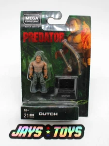 Mega Construx Black Series Predator Dutch 21 Pieces 2019 Mattel New on Card - Picture 1 of 4