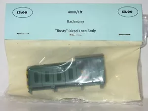 Bachmann OO Gauge BR Green + Wasp Stripes Diesel Shunter BODY ONLY #95 'Rusty' - Picture 1 of 6