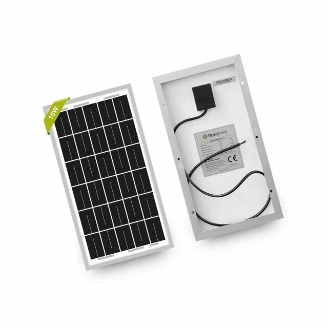 Newpowa 10W 12V Monocrystalline Solar Panel Battery Maintainer (NPA10-12)
