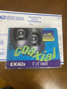 NEW Polk Audio EX462a 4X6" Coaxial Car Stereo Speakers EX Series II - Picture 1 of 6