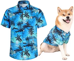 Dog Shirts Hawaii Dog Clothes for Small Medium Large Dogs Owner and Pet Shirt... - Picture 1 of 7