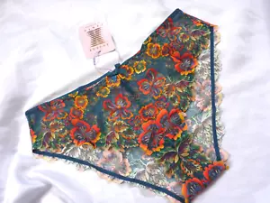 L, Savage X Fenty Sunchaser Lace Cheeky, Sunchaser Blue Lace, NEW - Picture 1 of 12