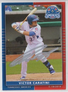 Victor Caratini 2016 Tennessee Smokies autógrafo firmado automáticamente RC Rookie Cubs - Imagen 1 de 1