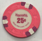 Harrah's Casino Reno / Lake Tahoe Nevada NV $0.25 Chip H&C LCV 1980s