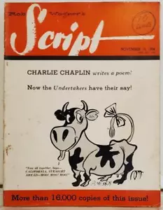 Rob Wagner's Script Charlie Chaplin Writes a Poem No. 292 Vol. XII (1934, PB) - Foto 1 di 24