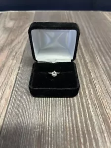 0.75ct Genuine Natural Diamond Solitaire Engagement Ring 10K WG SI2 G Color - Picture 1 of 5