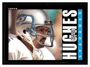 1985 TOPPS FOOTBALL DAVID HUGHES #386 SEAHAWKS HIGH GRADE BEAUTIFUL CARD