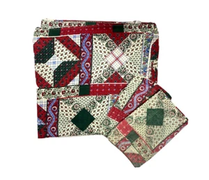 Vintage Bandana Print Sheets Set King Bedding 3 Pc Pillowcases Flat Scarf Retro - Picture 1 of 7