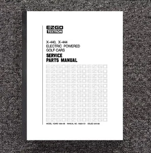 1984 1985 1986 Golf Cart Service Parts Manual Fits EZGO Electric 440 444 - Picture 1 of 18
