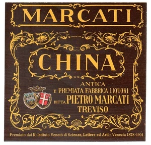 CHINA ETICHETTA DISTILLERIA MARCATI TREVISO FABBRICA LIQUORI - Picture 1 of 1