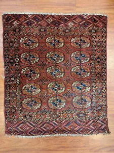 Antique carpet Tekke - Bukhara - Turkmenistan approx. 99 x 114 cm - Picture 1 of 22