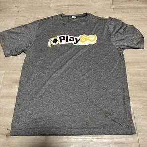 Washington Commanders Redskins Play 60 Shirt Size M Vtg NFL Football Gray Mens - Picture 1 of 7