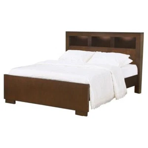 Coaster Jessica Bookcase Wood California King Platform Bed in Cappuccino - Picture 1 of 2