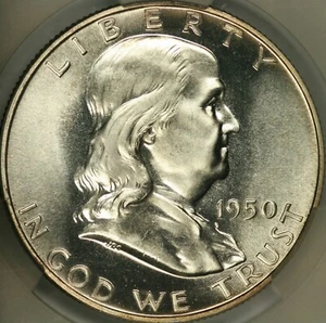 1950 Proof Franklin Half Dollar CACG PR67 - Picture 1 of 3