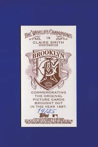 2018 Topps Allen & Ginter Mini Brooklyn Back #176 Claire Smith RC 14/25 - Picture 1 of 2