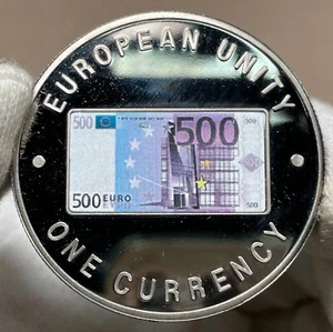 🇿🇲 Zambia 1000 Kwacha 1998 Commemorative 500 Euro Proof COLORED UNC - Picture 1 of 4
