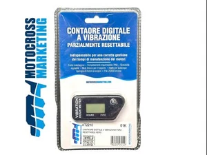 CONTAORE DIGITALE WIRELESS A VIBRAZIONI SENZA FILI RESET PARZIALE MOTOCROSS NERO - Imagen 1 de 7