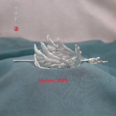 Corona de pelo de drama de época rey exquisito palo de pelo estilo chino emperador tiaras Foto 1 de 4