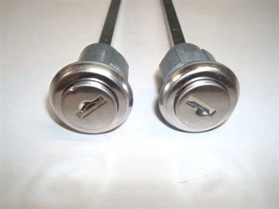 Two New Door Locks & Keys Fit Most Kaiser Willys Jeep & Truck Models 1952 - 1972 - Image 1 of 4