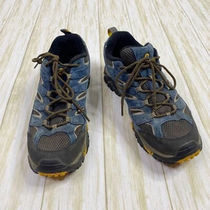 Merrell Herren Größe 12 blau & schwarz Moab 2 Ventilator flache Wanderschuhe - Bild 1 von 10