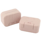 2pcs Lock Catch Plastic Travel Portable For Bathroom Camp Gym With Lid Soap Dish