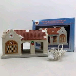 TEXACO Oaklawn Tankstelle 1996 Limited Edition Porzellan beleuchtetes Haus - Bild 1 von 24