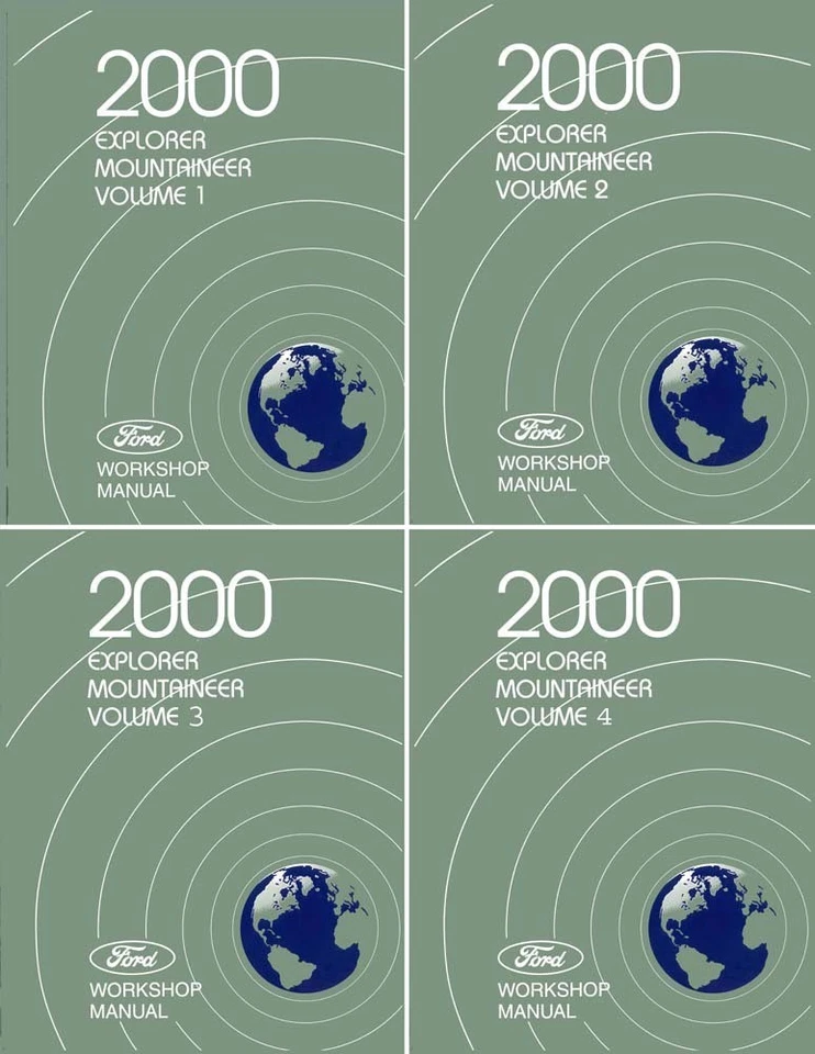 Ford Explorer Mercury Mountaineer 2000 taller manual de reparación guía de libro fabricante de equipos originales Foto 1 de 1