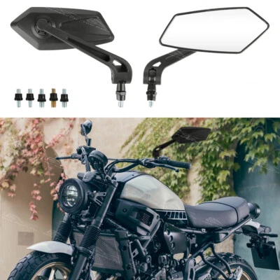 1 par de espejos retrovisores laterales de 8 mm para motocicleta Yamaha XSR700 XSR900 XSR155 Foto 1 de 4