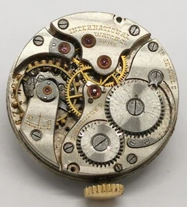 Vtg 1930s IWC International Watch Company 23.50mm 6 Adjm Movement Spares Repair - Picture 1 of 6