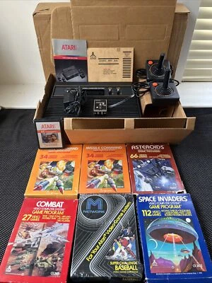 Atari 2600 Black System Console cx2600 (MISSLE COMMAND SEALED) - Image 1 of 4