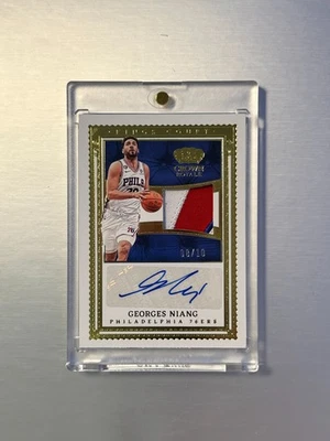 2022 Crown Royale Georges Niang Kings Court Jersey Auto Gold Patch 76ers /10 - Photo 1/2